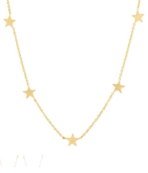 Gold Necklace w/ Mini Stars